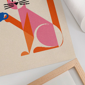 Retro plakát Kočičí káva