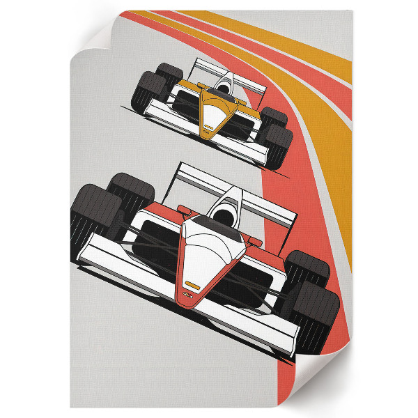 Vintage poszter Formulový závod