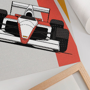 Vintage poszter Formulový závod