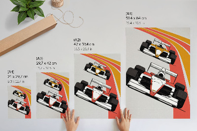 Vintage poszter Formulový závod
