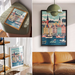 Retro poszter Skandinávské kouzlo