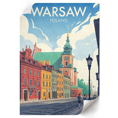 Vintage poszter Varšavská architektura