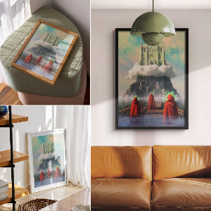 Vintage poszter Kouzelný hrad