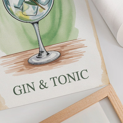 Retro poszter Gin tonik