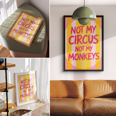 Retro plakát Ne můj cirkus