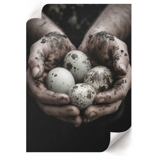 Vintage poszter Přírodní vejce