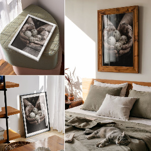 Vintage poszter Přírodní vejce