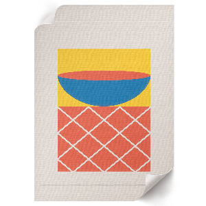 Retro plakát Geometrický tvar