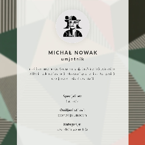 Retro plakát Geometrický tvar