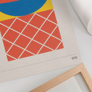 Retro plakát Geometrický tvar