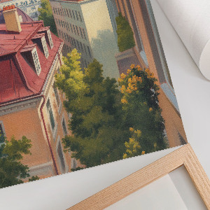 Vintage poszter Výhled na město