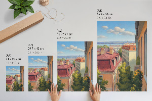 Vintage poszter Výhled na město