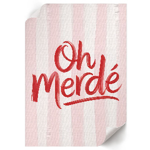 Vintage poszter Ach Merde