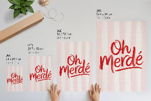 Vintage poszter Ach Merde