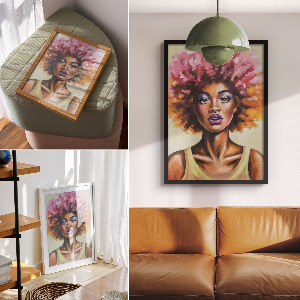 Retro poszter Afroamerický vrátný