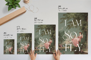 Vintage poszter Jsem tak vzletný/á