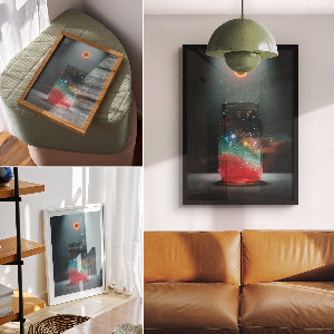 Poszter kép Místo ve sklenici