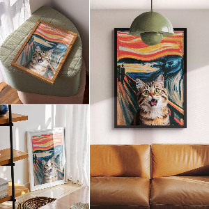 Vintage poszter Kočičí křik