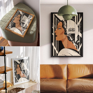 Retro plakát Ženský modernismus