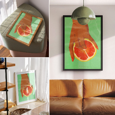 Retro plakát Citrus a palma