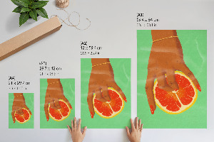 Retro plakát Citrus a palma