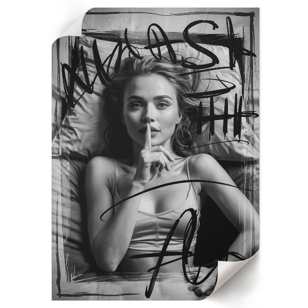 Vintage poszter Tajemná žena