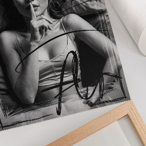 Vintage poszter Tajemná žena