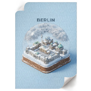 Poszter kép: Berlini hógömb
