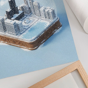 Retro poszter Cichago sněhová koule