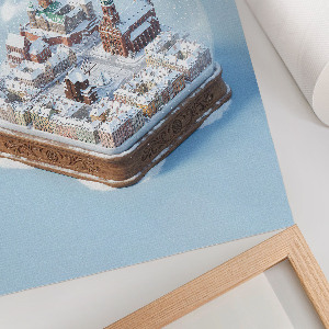 Retro plakát Sněhová koule Gdaňsk