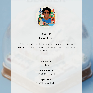 Vintage poszter Kodaňská sněhová koule