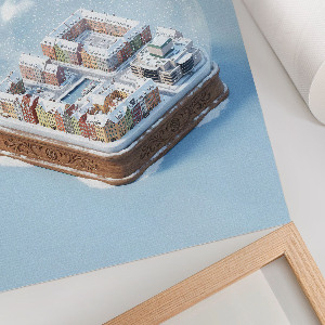 Vintage poszter Kodaňská sněhová koule