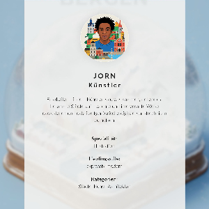 Vintage poszter Kodaňská sněhová koule