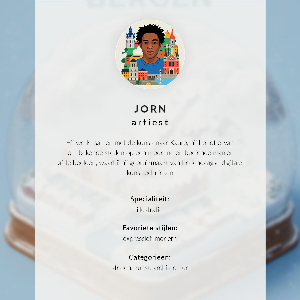 Retro poszter Sněhová koule Krakov