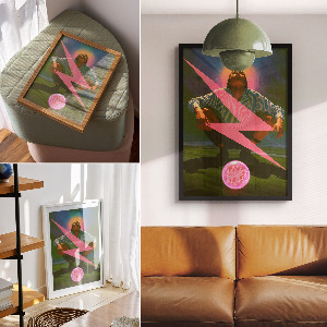 Vintage poszter Surrealistický muž