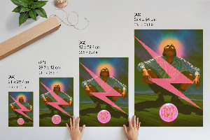 Vintage poszter Surrealistický muž