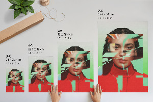 Retro poszter Moderní portrét