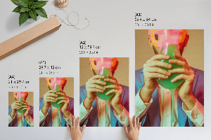 Retro poszter Surrealistický portrét