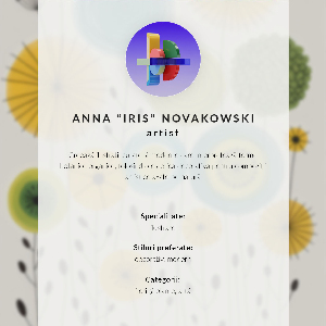 Vintage poszter Barevné formy