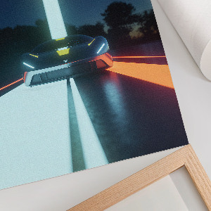 Retro poszter Futuristické auto