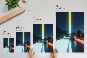 Retro poszter Futuristické auto