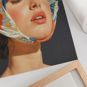 Vintage poszter Barevný portrét