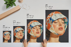 Vintage poszter Barevný portrét