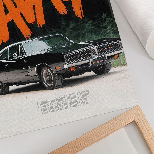 Vintage poszter Divoké auto