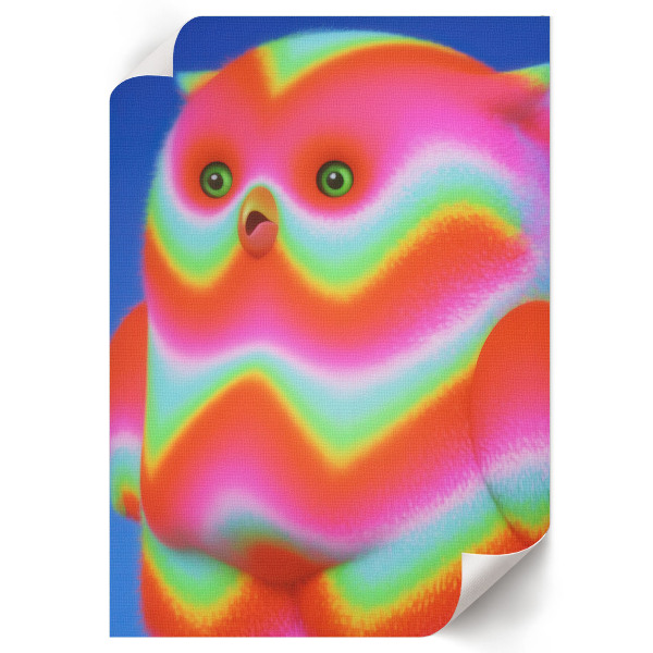 Vintage poszter Barevné zvíře