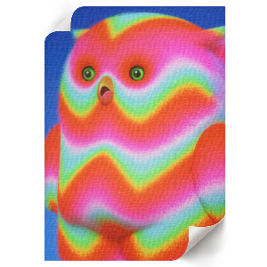 Vintage poszter Barevné zvíře