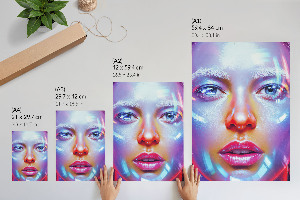 Poszter kép Futuristický portrét