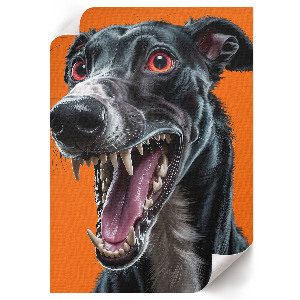 Vintage poszter Černý pes