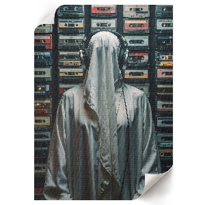 Retro poszter Kazety a hudba