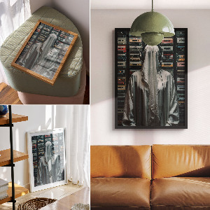 Retro poszter Kazety a hudba